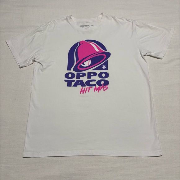 Men’s Baseball Lifestyle 101 Oppo Taco Hit Mas Tee - Picture 1 of 7